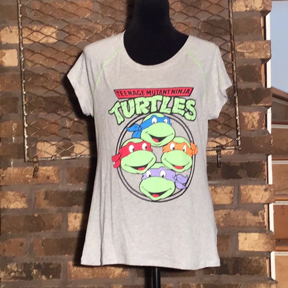 Viacom International sleepwear top Teenage Mutant Ninja Turtles gray 12/14